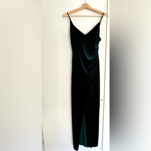 Betsy Adam Velvet Slip Dress - Picture 2 of 6